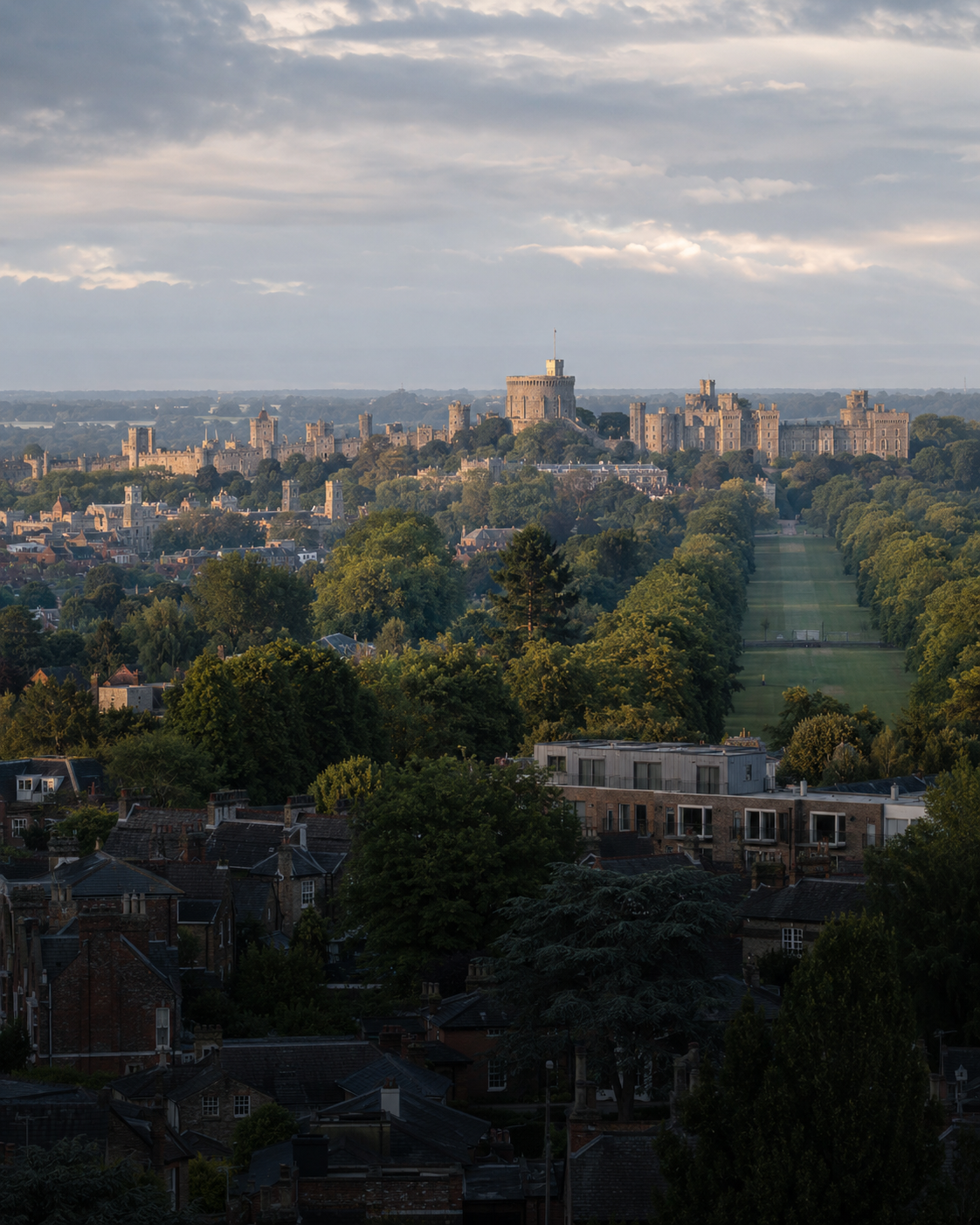 River Thames and Windsor Castle in Berkshire